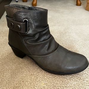 Grey Bootie Boots-Easy Street